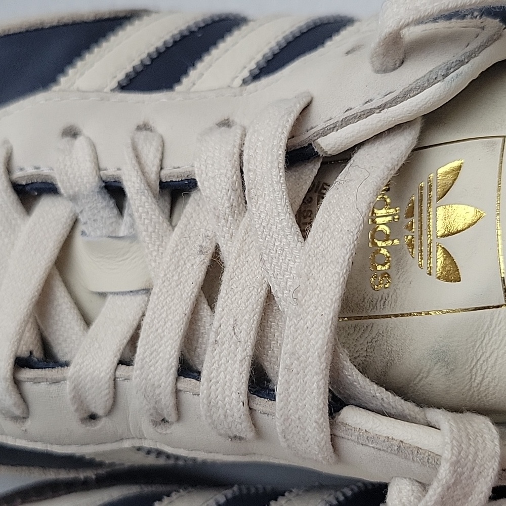 Adidas Samba Indigo and Cream Sneakers - Picture 4 of 10